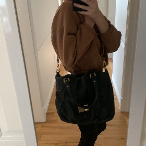 Black Leather and Brass Hardware Marc Jacobs Handbag - Picture 2 of 4